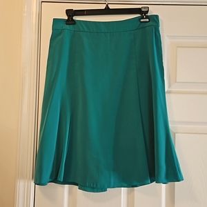 Banana Republic A line Green Skirt Size 10